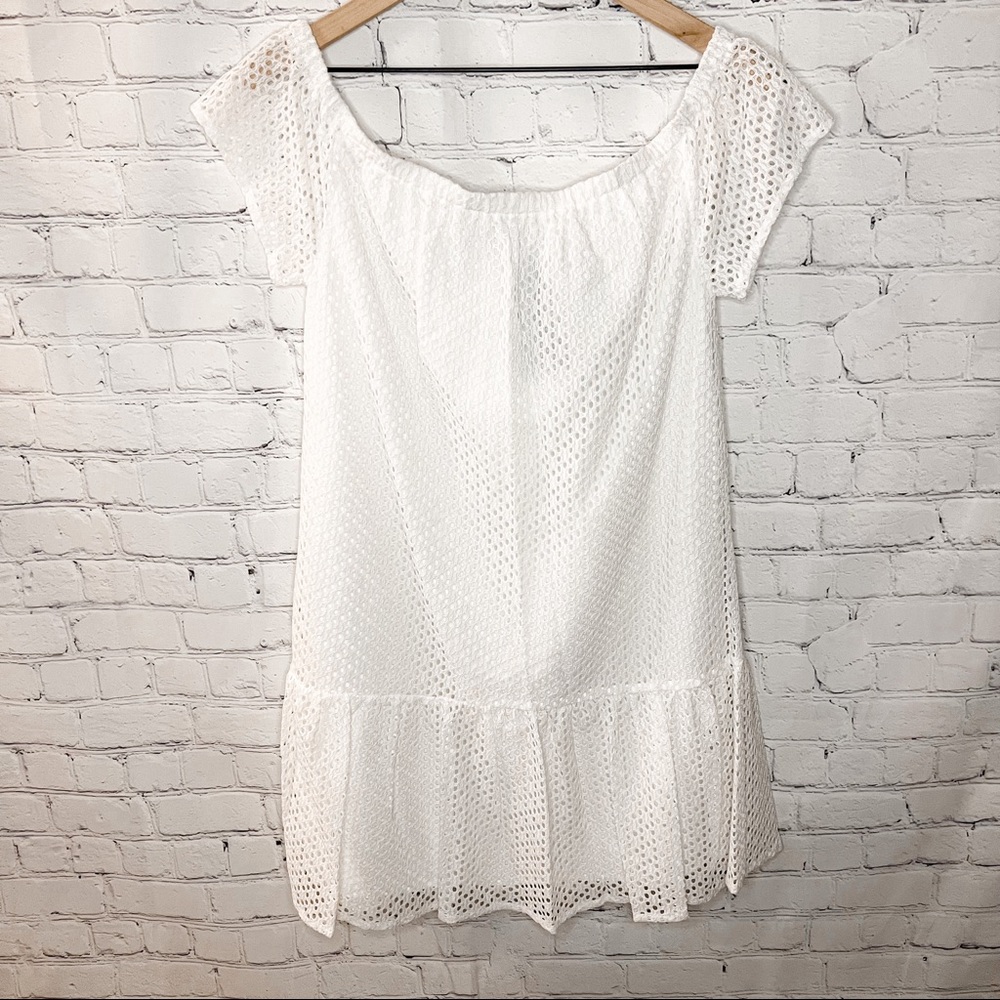 Revolve Central Park West Bristol Off Shoulder Dress White Size Large NWT - Picture 5 of 11